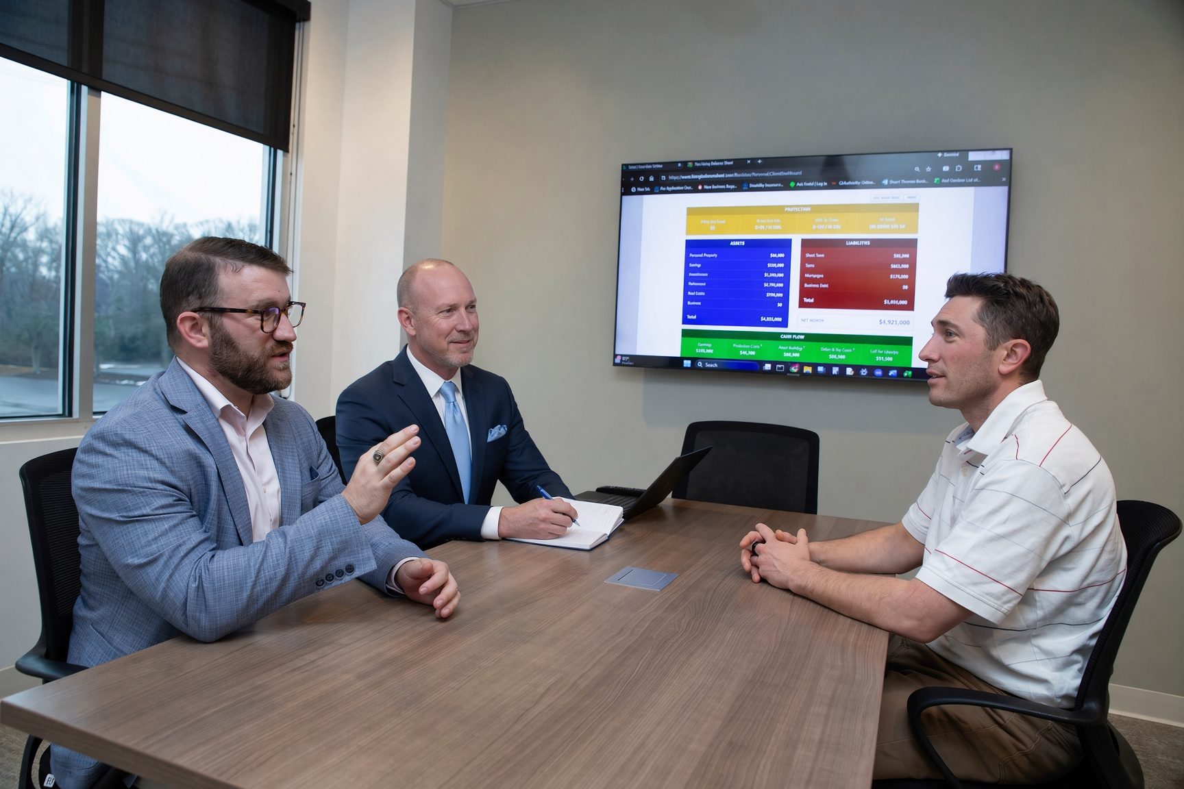 The Attorney's Advisor Team meeting with a client